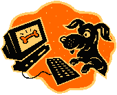 Dog on Computer